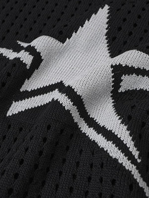 Strickweste mit Stern – Sternmuster Nahaufnahme | XoKool