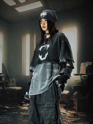 Double Layer T Shirt – on model side (woman) | XoKool