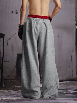 Lion Graphic Sweatpants – on model, Grey back | XoKool