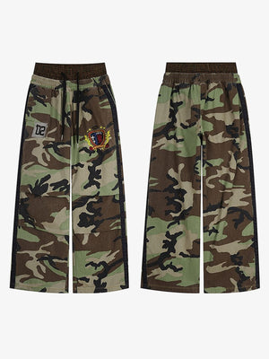 Pantalones deportivos de camuflaje – Vistas planas frontal y trasera | XoKool