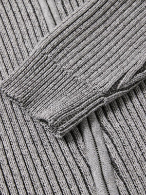 Double zip ribbed sweater – cuff close-up | XoKool