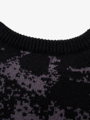 Dark Street Skull Frayed Hem Sweater - thumbnail 13