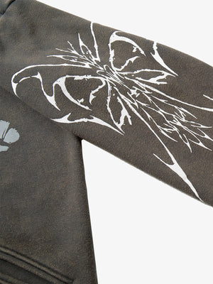 Punk Gothic Butterfly Graphic Streetwear Jacket - thumbnail 15