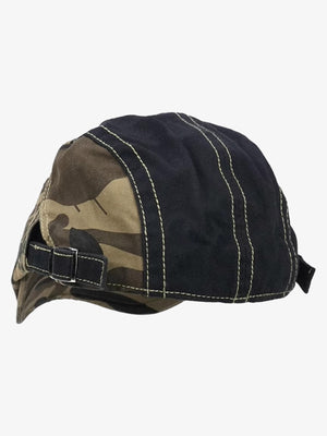 Camouflage Metal Patch Design Duckbill Forward Cap - thumbnail 8