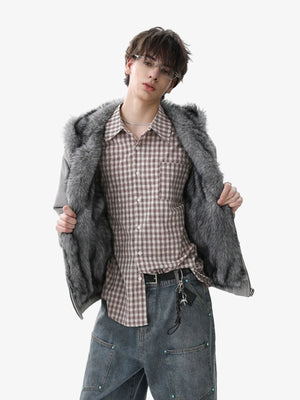 Street Fur Reversible Hooded Jacket - thumbnail 4