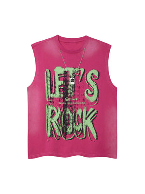 Street Graphic Spray Print Necklace T-Shirt - thumbnail 2