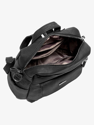 Suede Simple Dual-Use Large Capacity Backpack - thumbnail 7