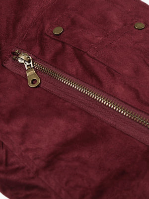 Suede bomber jacket – detail view | XoKool