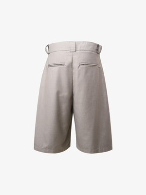 Vintage Deconstructed Pleated Shorts - thumbnail 4