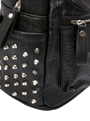 Rivet Crocodile-Print Backpack - thumbnail 7