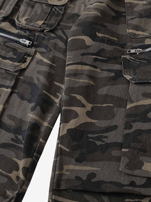 Functional Camouflage Multi-Pocket Work Pants - thumbnail 4