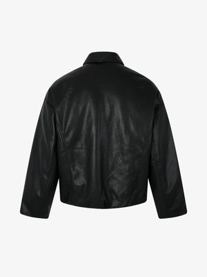 Streetwear Motorcycle Leather Bomber Jacket - thumbnail 2