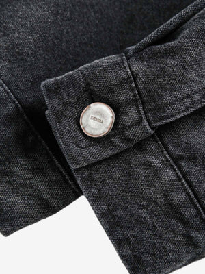 Vintage Lace Patchwork Angel Pattern Denim Jacket - thumbnail 6