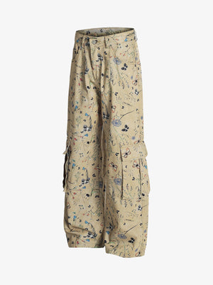 Retro Jacquard Straight-Leg Personalized Work Pants - thumbnail 2