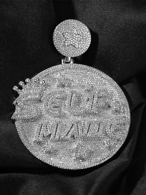 Self Made Kette – Silber, Anhänger auf schwarzem Stoff | XoKool