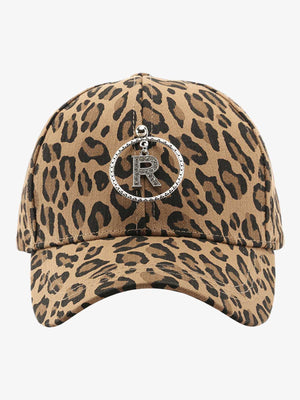 Retro Leopard Print Curved Baseball Cap - thumbnail 2