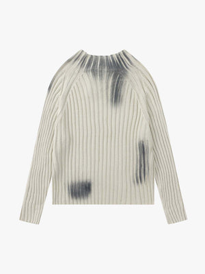 Retro Striped Spray Color Sweater - thumbnail 2