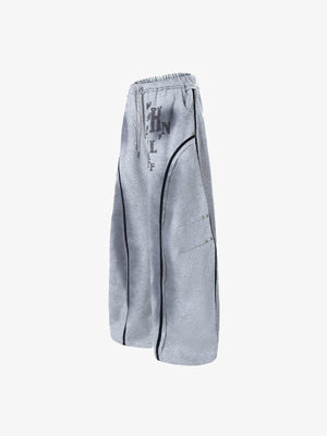 Piping sweatpants – Grey, angled view | XoKool