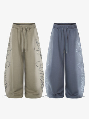 Faded sweatpants – Both colours, front | XoKool
