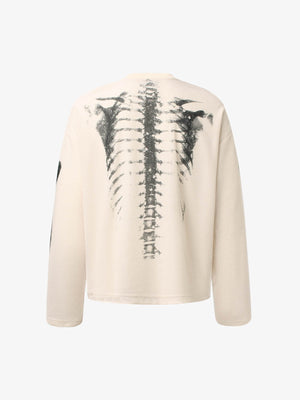 Skeleton Graphic Waffle Sweatshirt - thumbnail 10