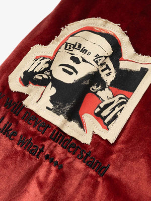Retro Heavy Design Flight Baseball Jacket - thumbnail 4