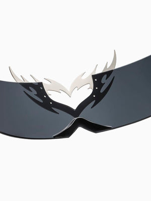 Flammenherz-Sonnenbrille – Flammenherz am Steg im Detail | XoKool