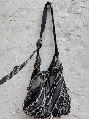 Denim shoulder bag – Bag with long strap, wall | XoKool