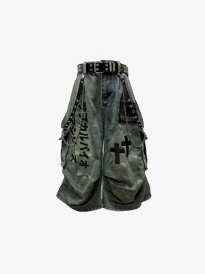 Capri jeans – Green, front flat | XoKool