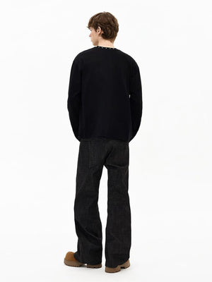 Studded half zip long sleeve – on model, full body back | XoKool