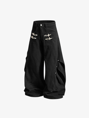 Gothic Hose – Schwarz, Vorderseite schräg | XoKool