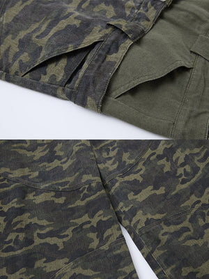 Camo Barrel Pants – waistband detail close-up | XoKool