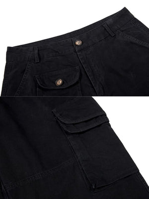 Cargo pants – Black waistband and cargo pocket close-ups | XoKool