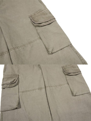 Cargo pants – Olive cargo pocket close-ups | XoKool