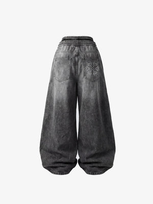 Elastic waist jeans – Back flat | XoKool