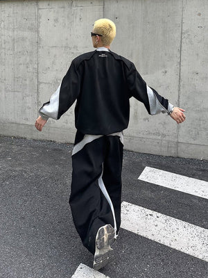 Colorblock Jogginghose – am Model, Street, hinten | XoKool