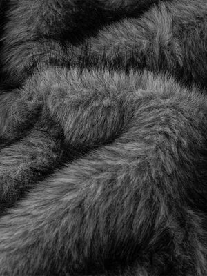 Faux fur bomber jacket – faux fur close-up | XoKool