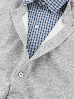 Sleeveless layered shirt – front placket close-up | XoKool