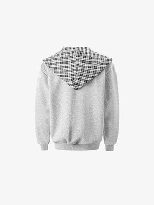 Jogginganzug-Set mit Karo-Kapuze – Hoodie, Rückseite | XoKool