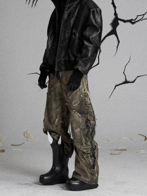Grunge Stacked Pants – am Model, seitlich | XoKool