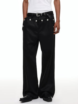 Sailor pants – Black, on model front | XoKool