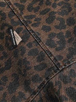 Vintage Washed Cheetah Denim Jacket - thumbnail 10