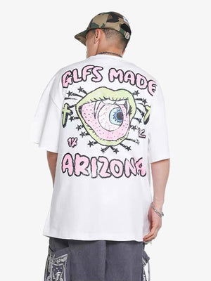 Eyeball Graphic T-Shirt – am Model, Rückseite | XoKool