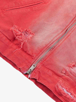 Vintage work jacket – Rip + zip close-up | XoKool
