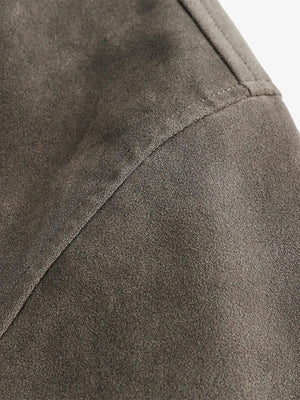 Retro Suede Detroit Motorcycle Jacket - thumbnail 10