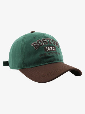 Gorra retro – verde marrón, vista de tres cuartos | XoKool