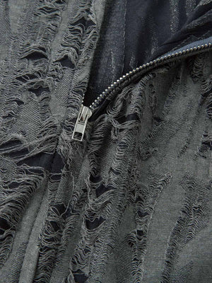 Distressed Ripped Short Sleeve Shirt - thumbnail 6