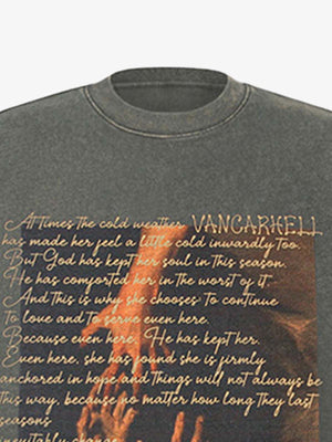 Washed Graphic Crew Neck T-Shirt - thumbnail 11
