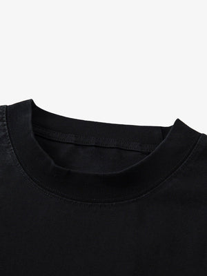 Heavy Cotton Washed Cross Shield Print T-shirt - thumbnail 10