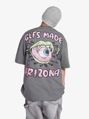 Eyeball Graphic T-Shirt – am Model, Rückseite | XoKool
