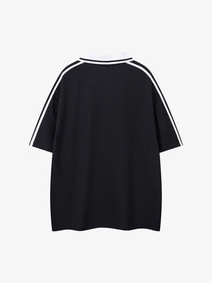 Jersey Print Short-Sleeve Polo Shirt - thumbnail 2